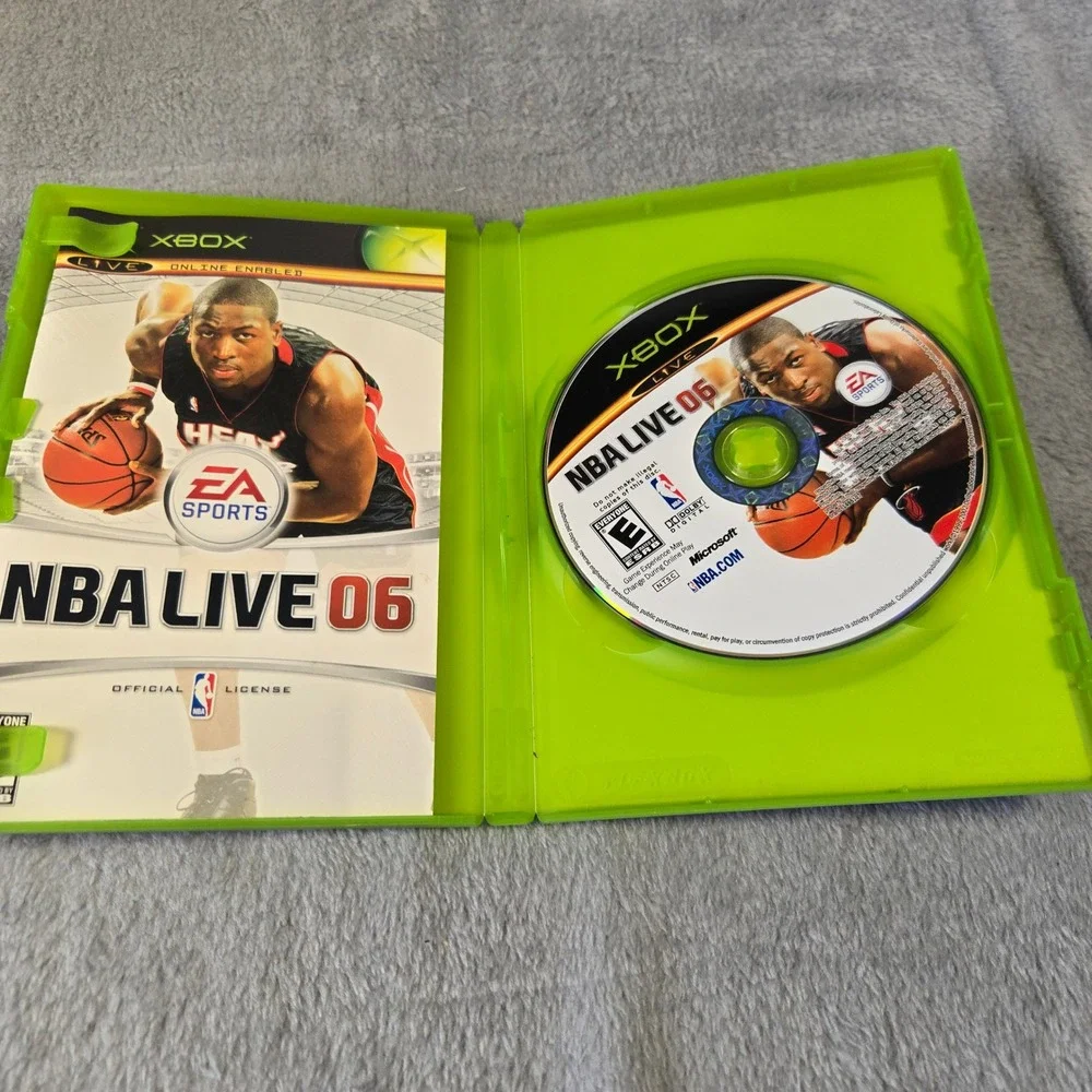 NBA Live‎ 06 Microsoft Xbox EA Sports Basketball Game Dwyane Wade CIB Tested